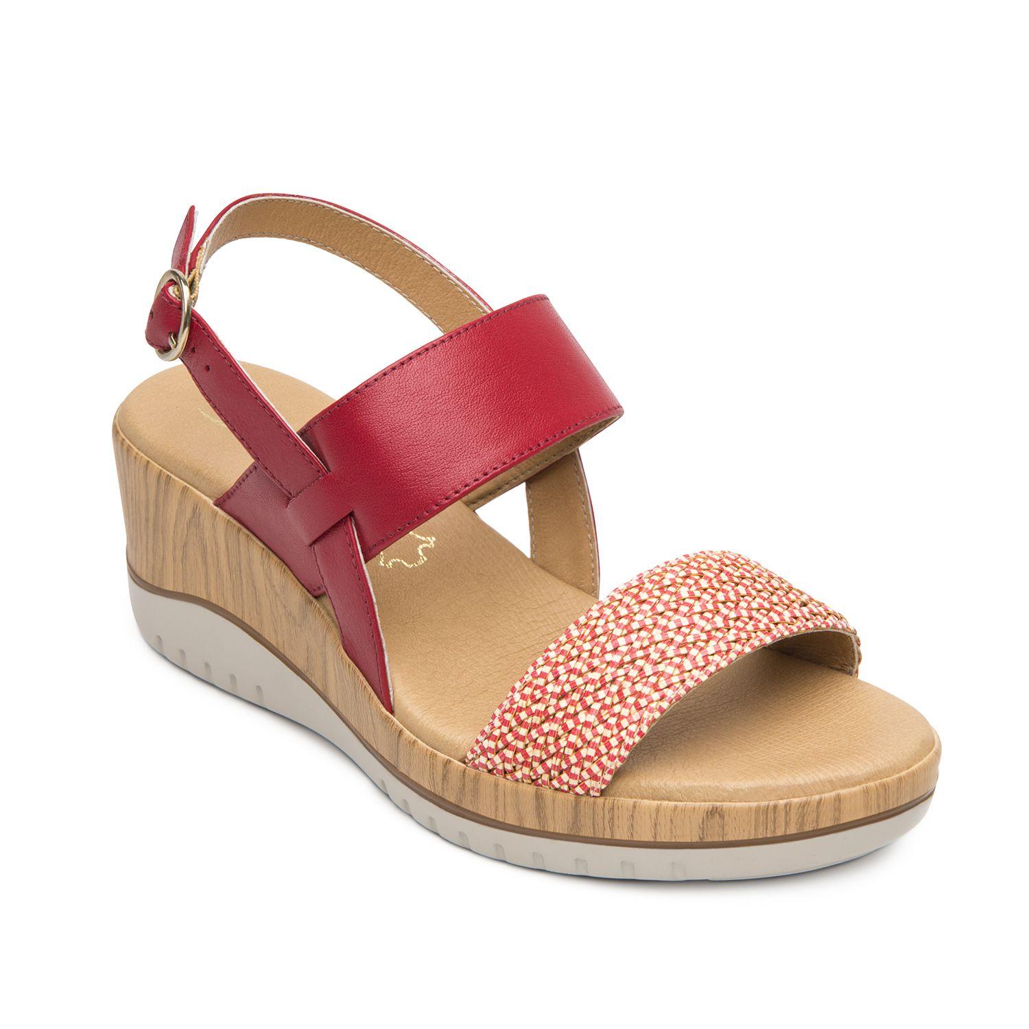 Sandalia Mujer Emily 113325 Roja Flexi-1