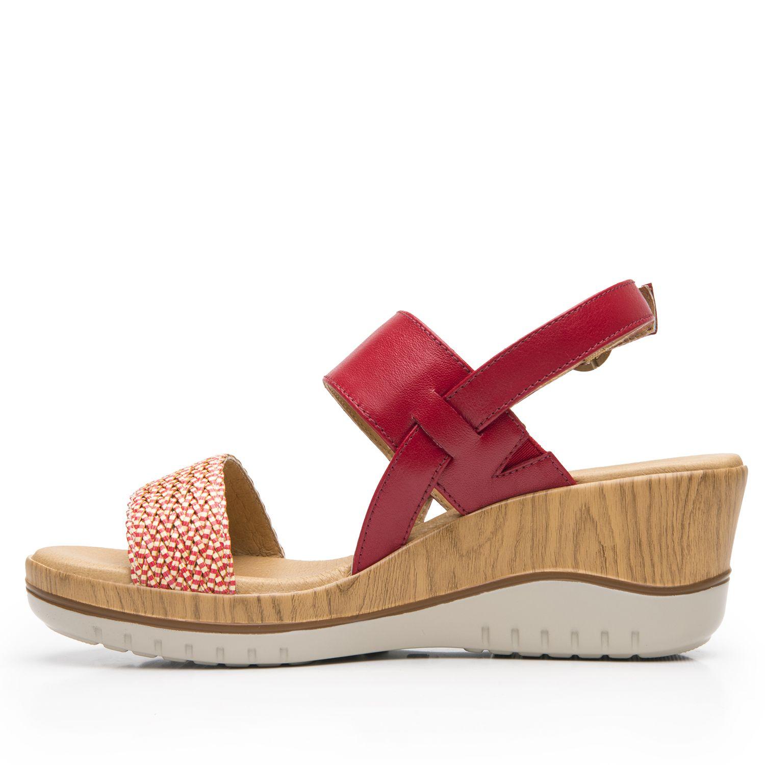 Sandalia Mujer Emily 113325 Roja Flexi-2