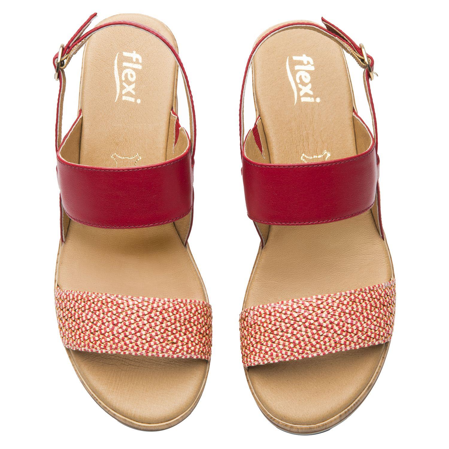 Sandalia Mujer Emily 113325 Roja Flexi-5
