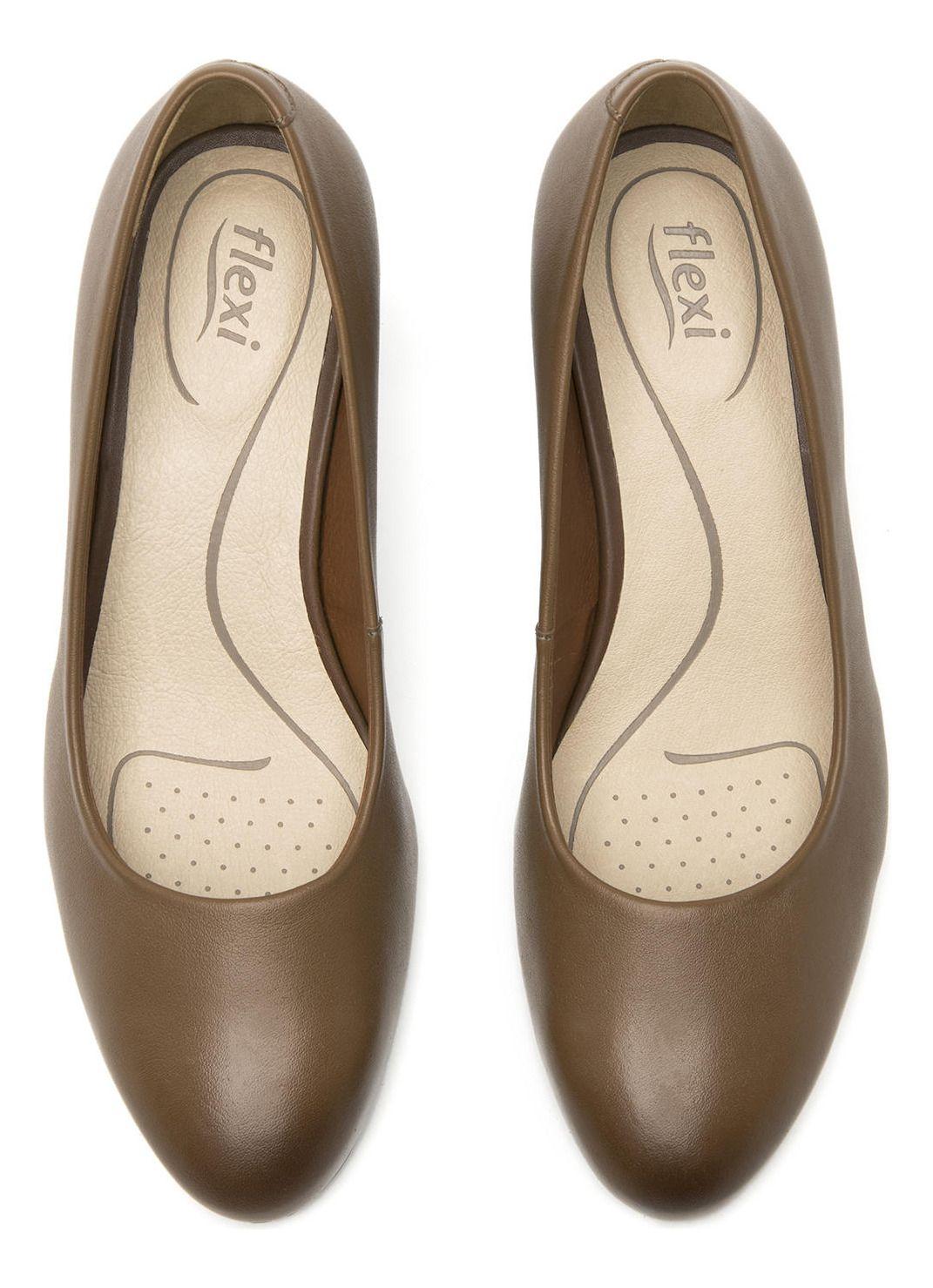 Zapato Mujer Cuero Pipa 124401 Café Flexi-5