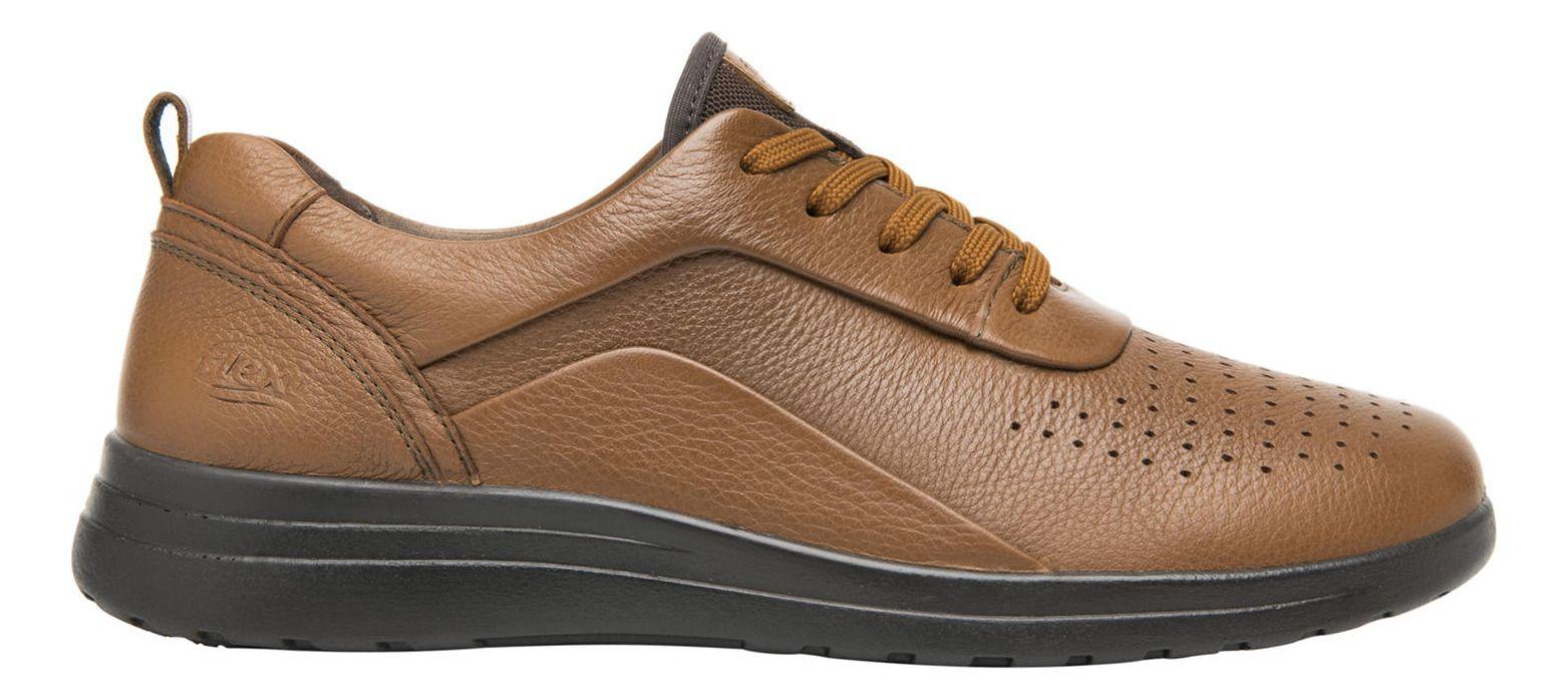 Zapatilla Mujer Cuero Traviata Cafe Flexi-0