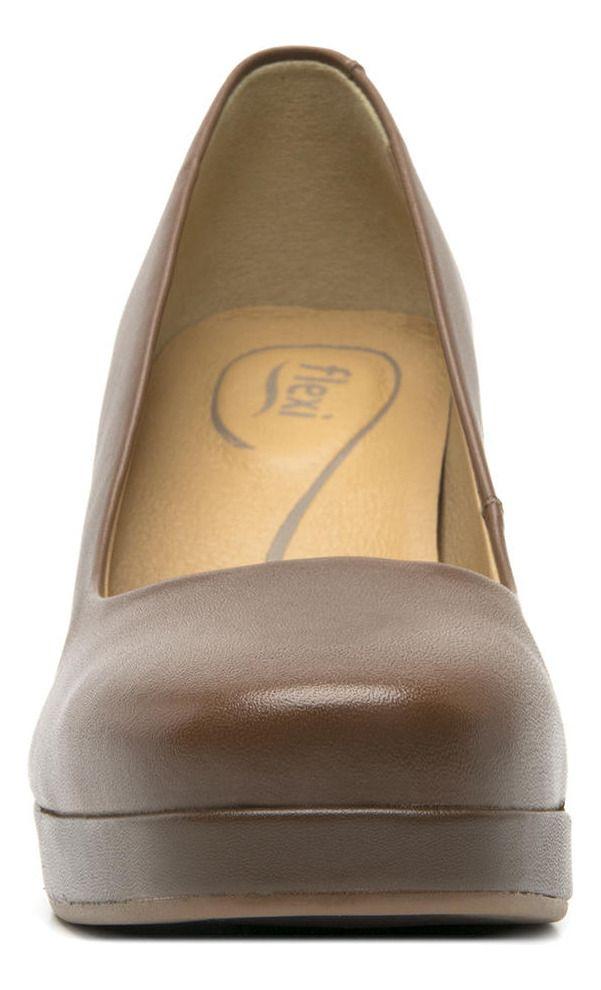 Zapato Mujer Cuero Mackenzie 127201 Café Flexi-3