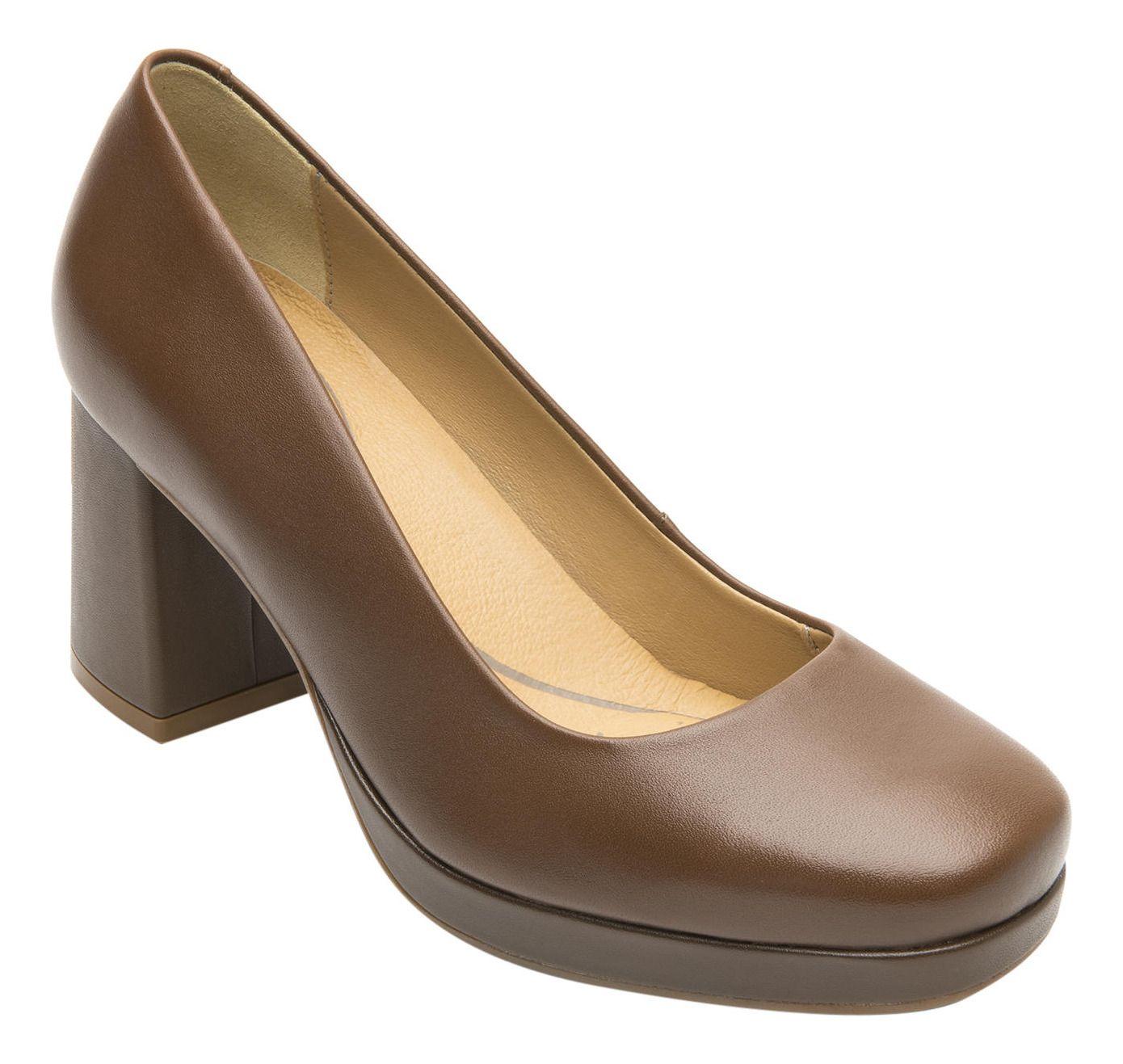 Zapato Mujer Cuero Mackenzie 127201 Café Flexi-1
