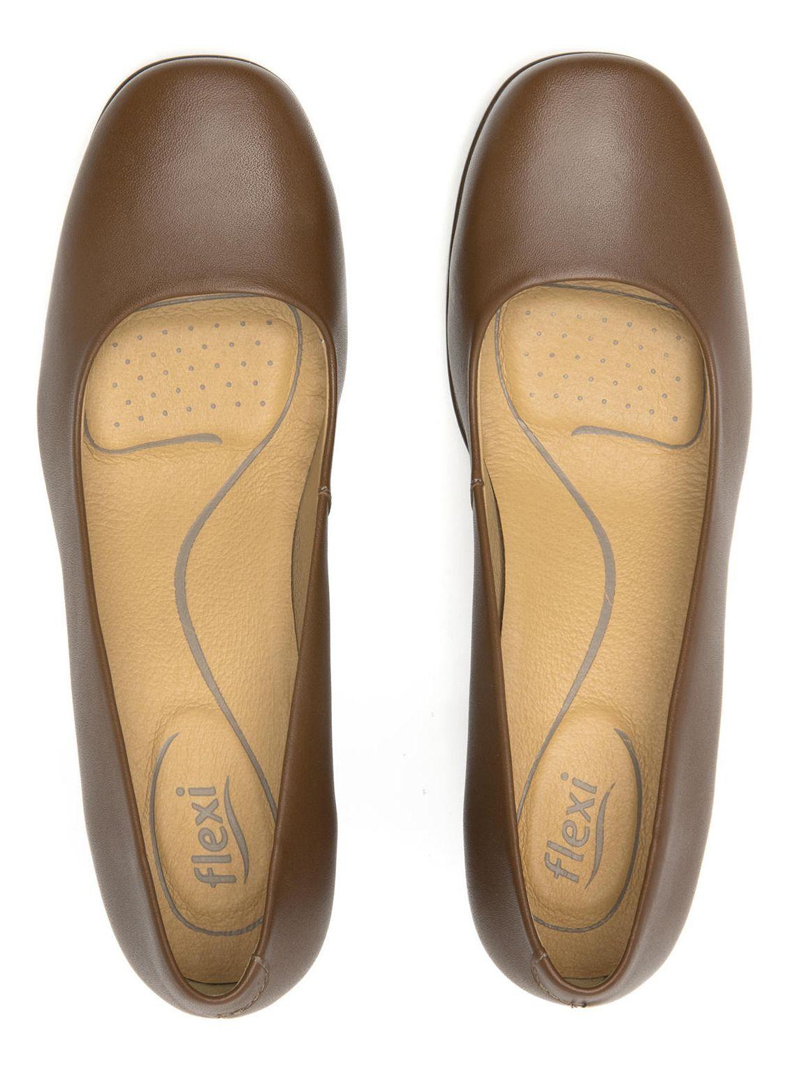 Zapato Mujer Cuero Mackenzie 127201 Café Flexi-4