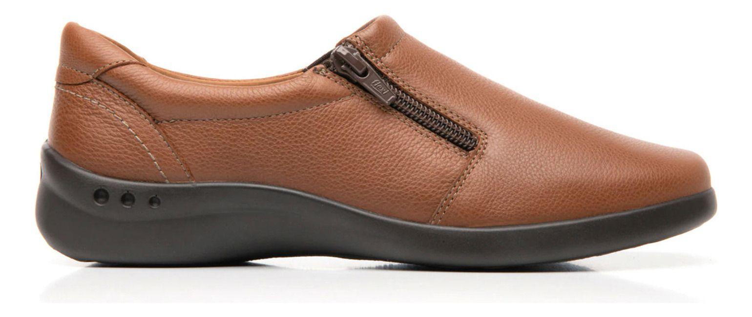 Zapato Mujer Cuero Ofelia Café Flexi-0