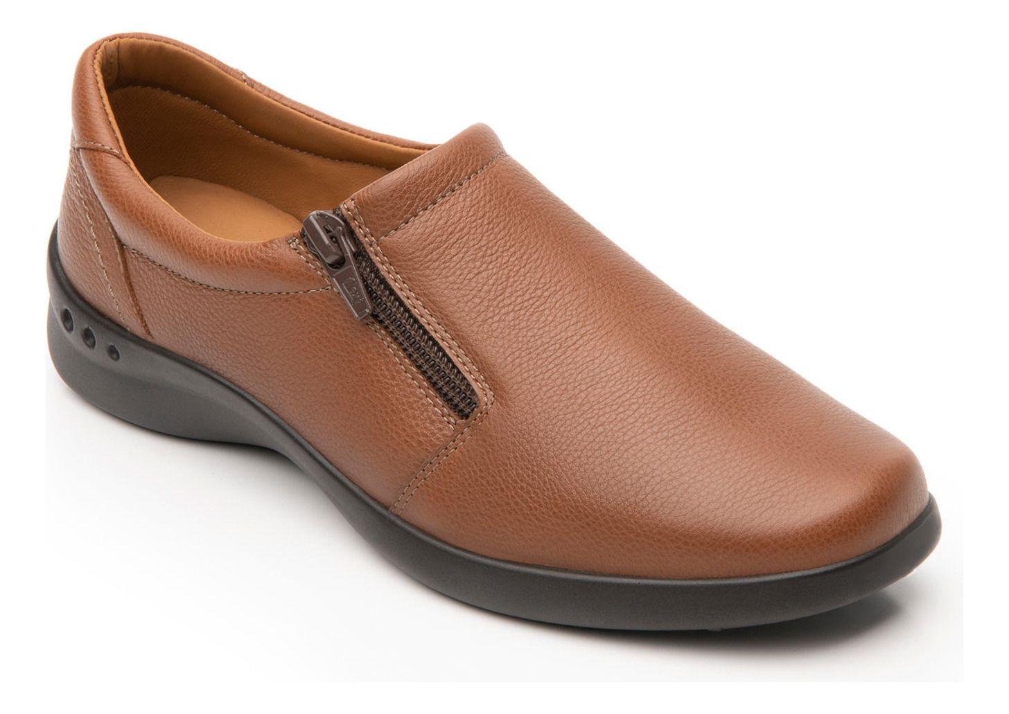 Zapato Mujer Cuero Ofelia Café Flexi-1