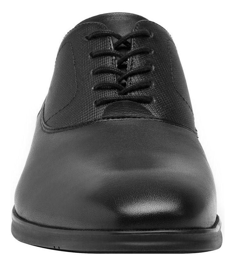 Zapato Hombre Cuero Crypto Negro Flexi-4