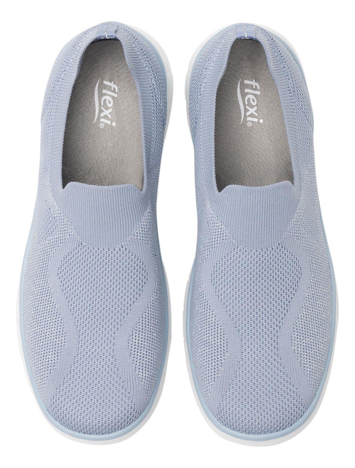 Zapatilla Mujer Ashley 125601 Celeste Flexi-5