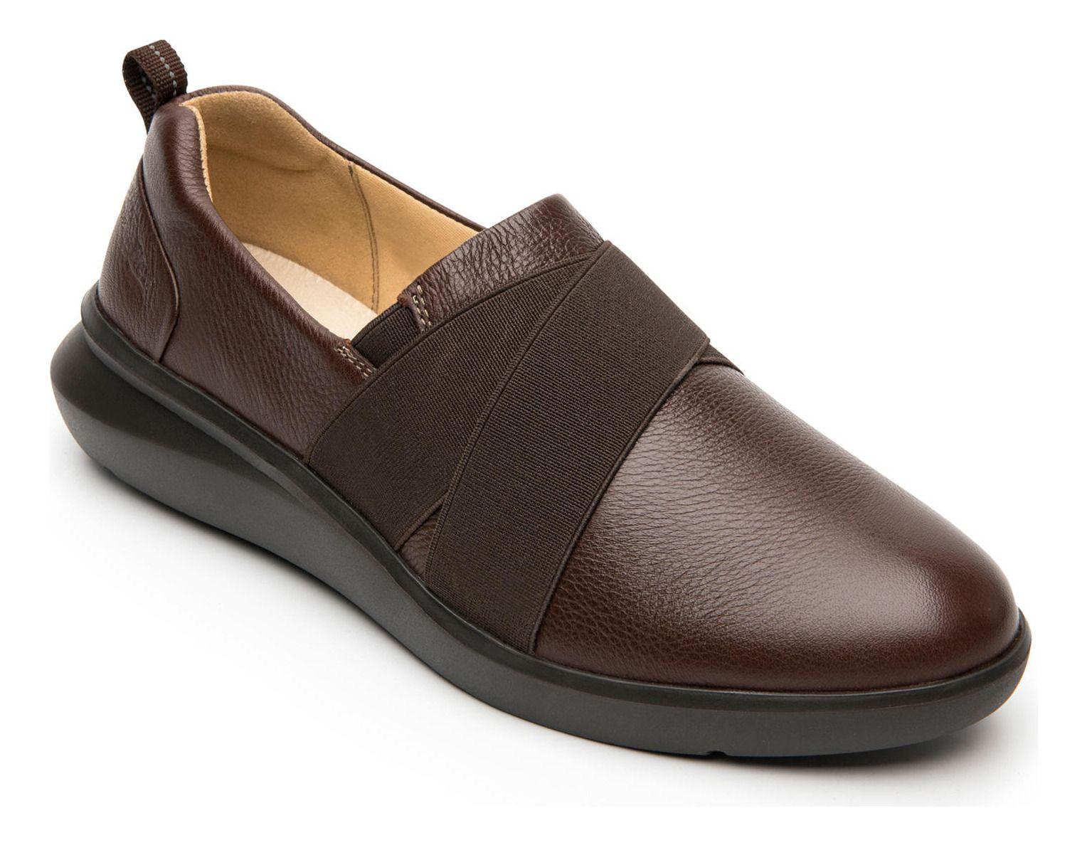 Zapato Mujer Cuero Alisha Café Flexi-1