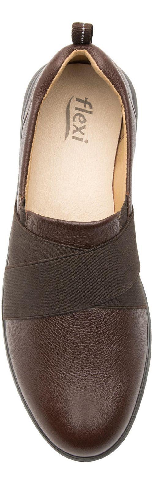Zapato Mujer Cuero Alisha Café Flexi-6
