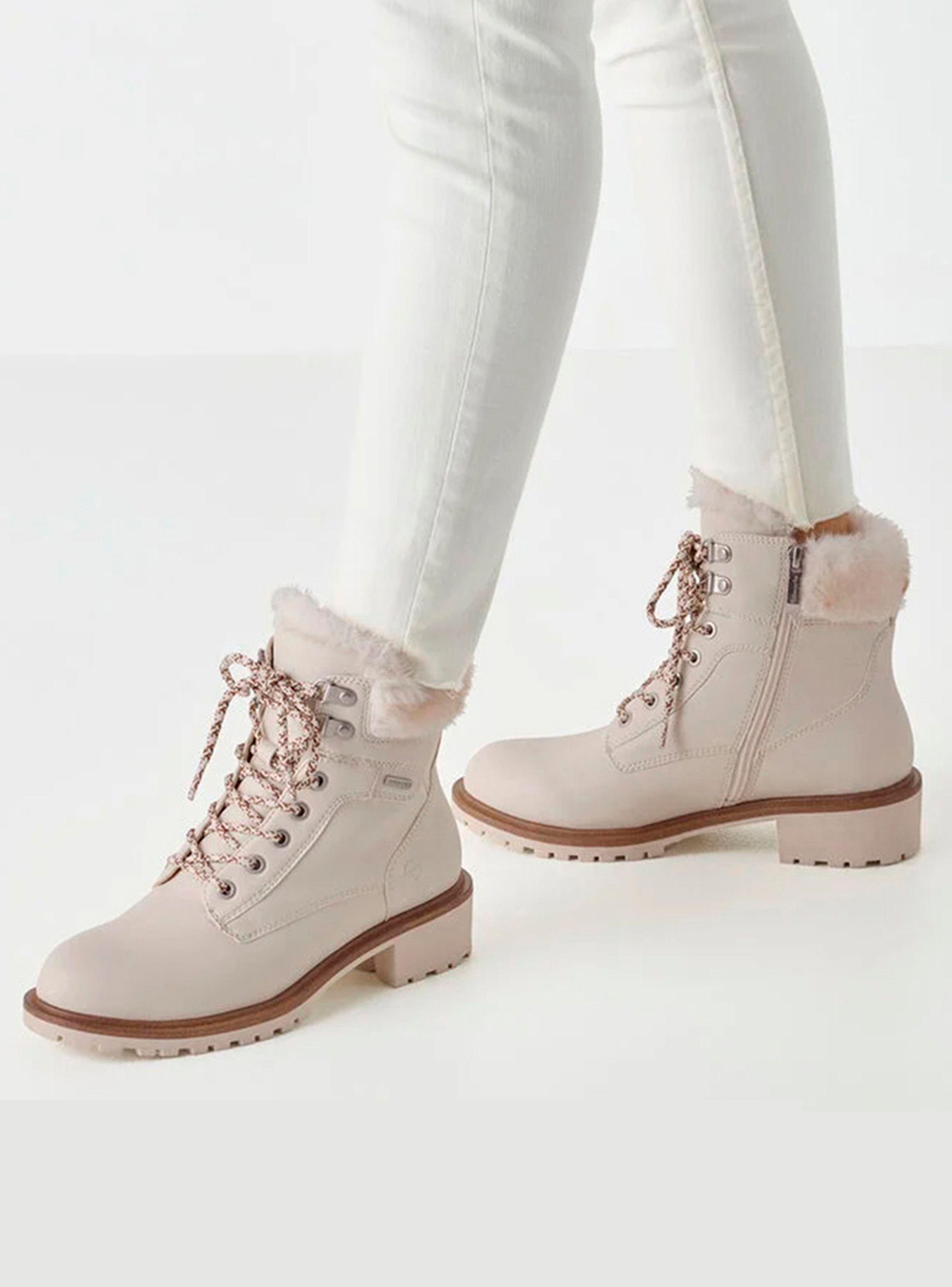Botín Mujer 26266-43 Blanco crema-3