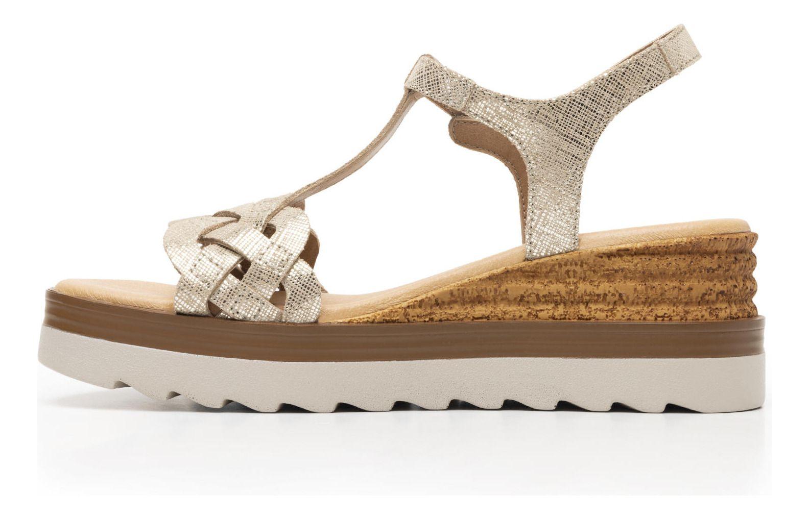 Sandalia Mujer Manaus 127703 Dorada Flexi-5