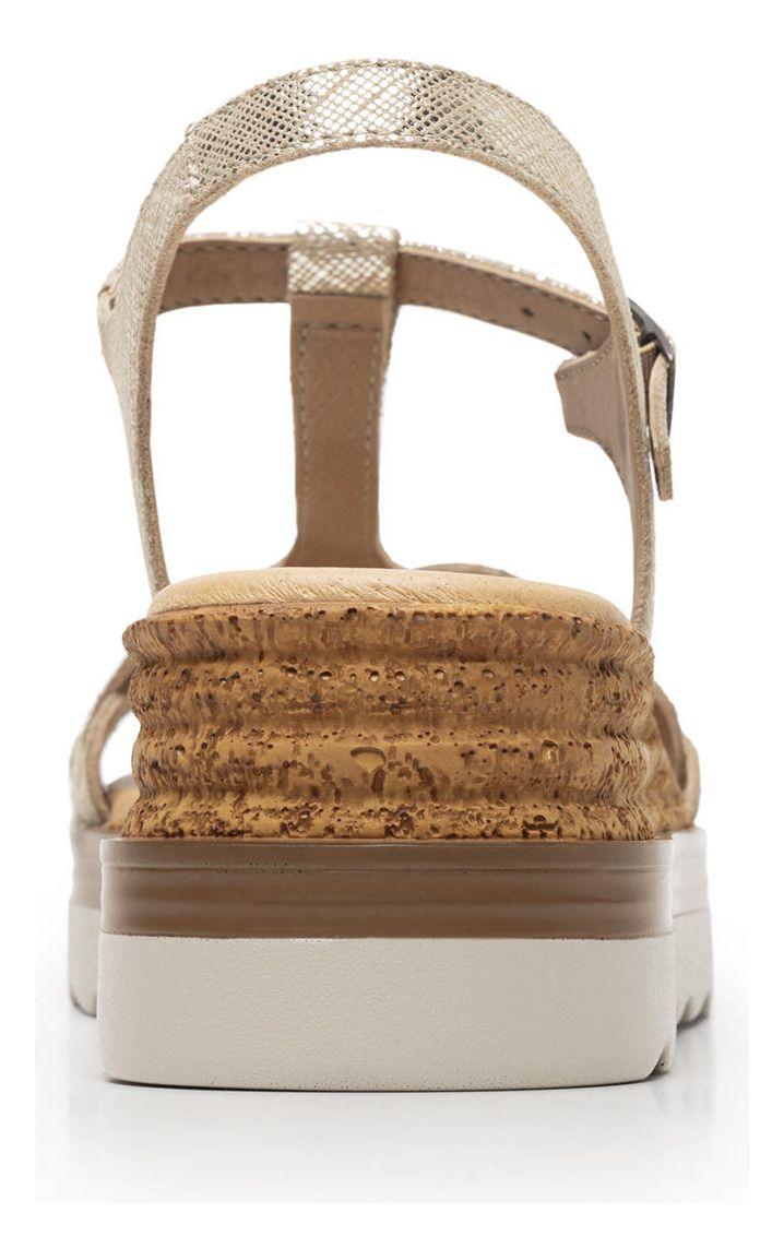 Sandalia Mujer Manaus 127703 Dorada Flexi-7