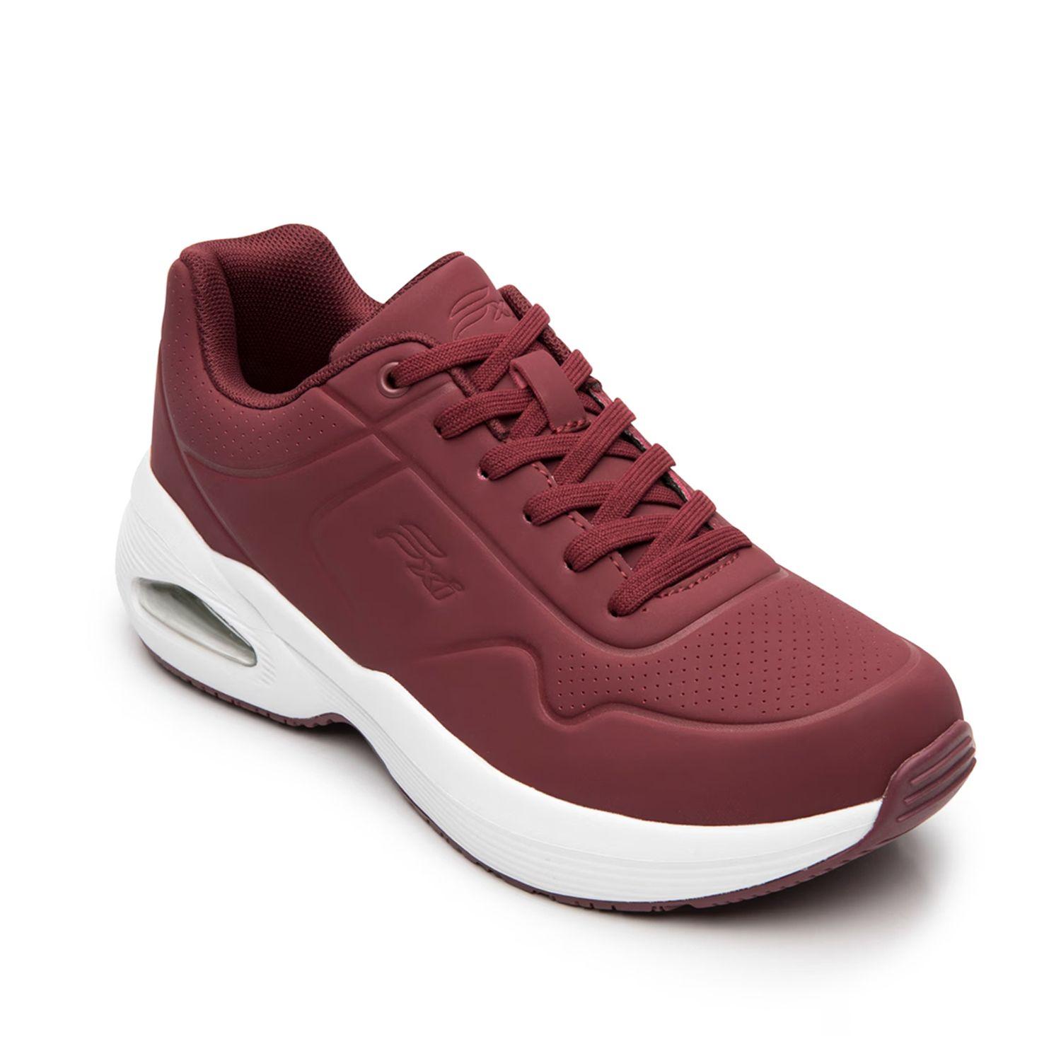 Zapatilla Mujer Saluma 131501 Burdeo Flexi-1