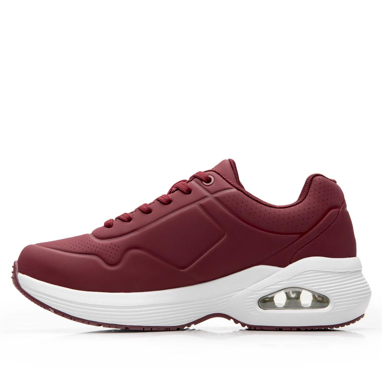 Zapatilla Mujer Saluma 131501 Burdeo Flexi-2