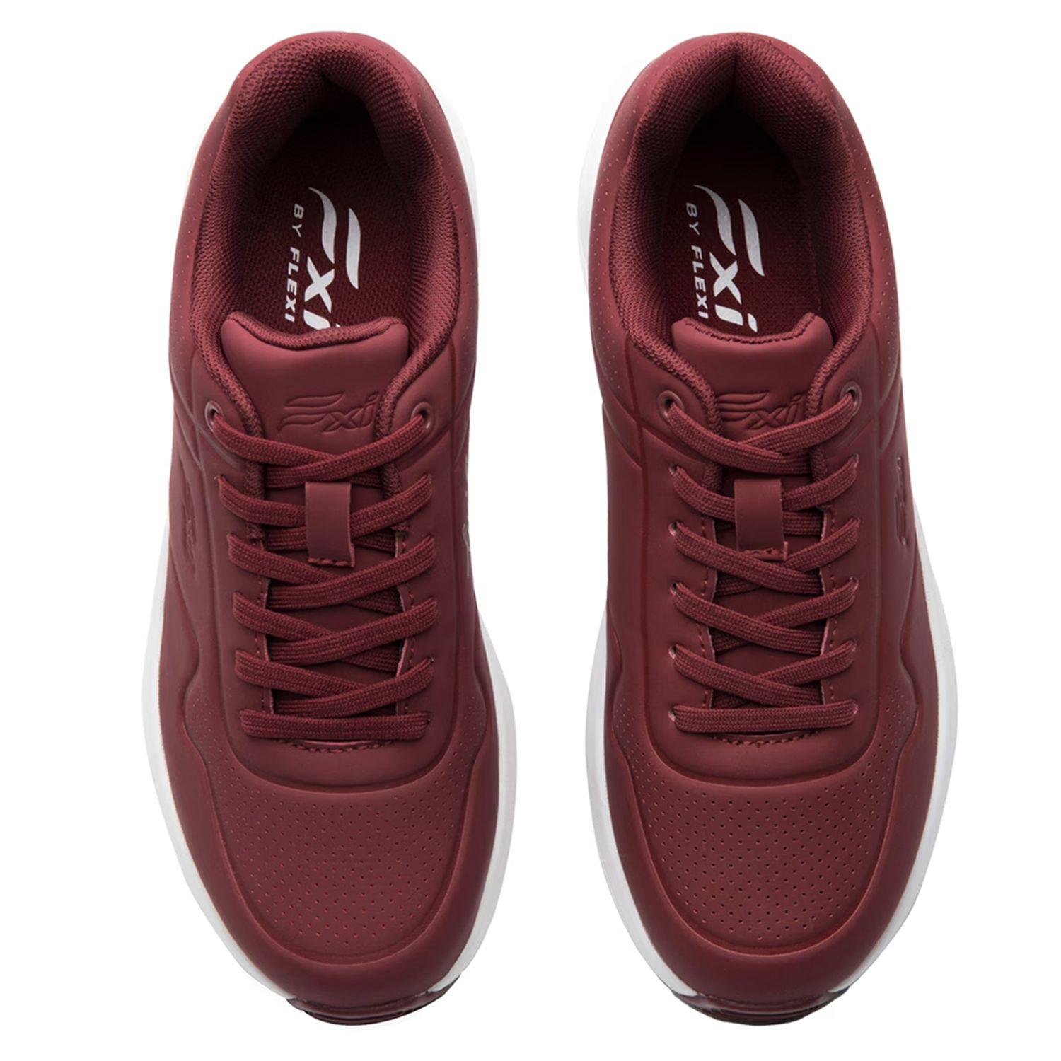 Zapatilla Mujer Saluma 131501 Burdeo Flexi-5