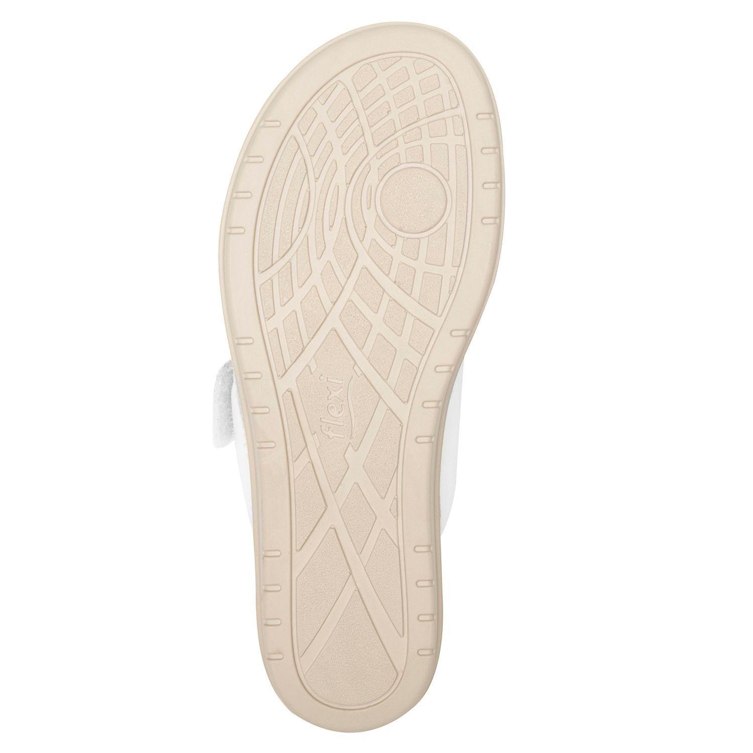 Sandalia Mujer Cuero Peonia Blanco Flexi-4