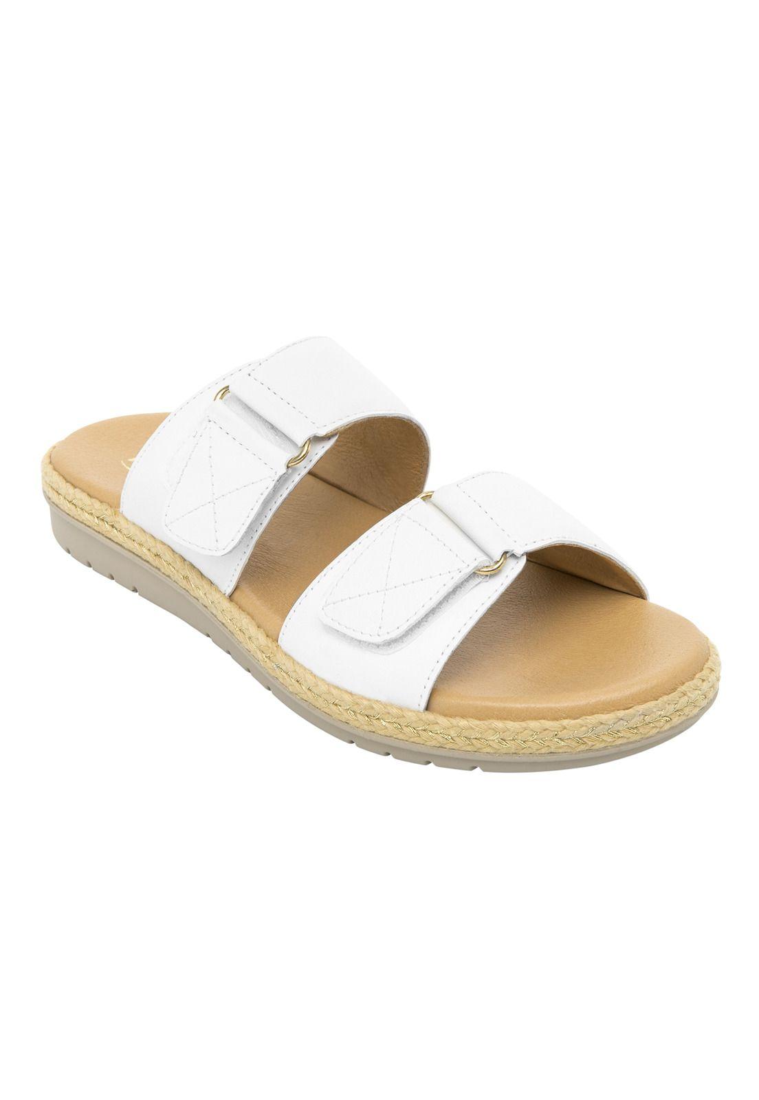 Sandalia Mujer Cuero Peonia Blanco Flexi-1