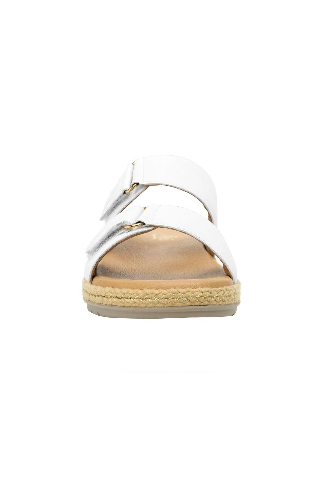 Sandalia Mujer Cuero Peonia Blanco Flexi-6
