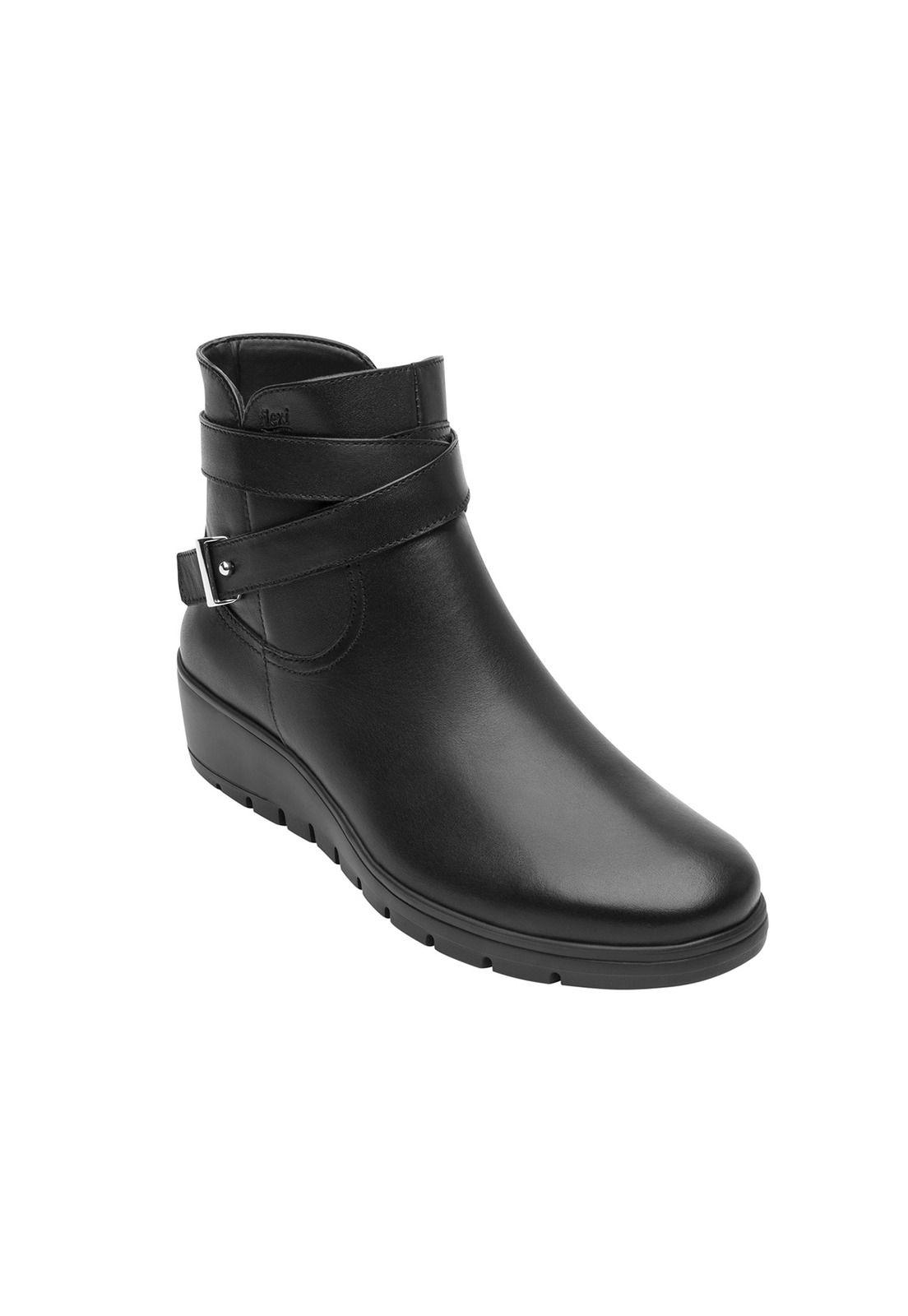 Botin Cataleya Negro Flexi-0