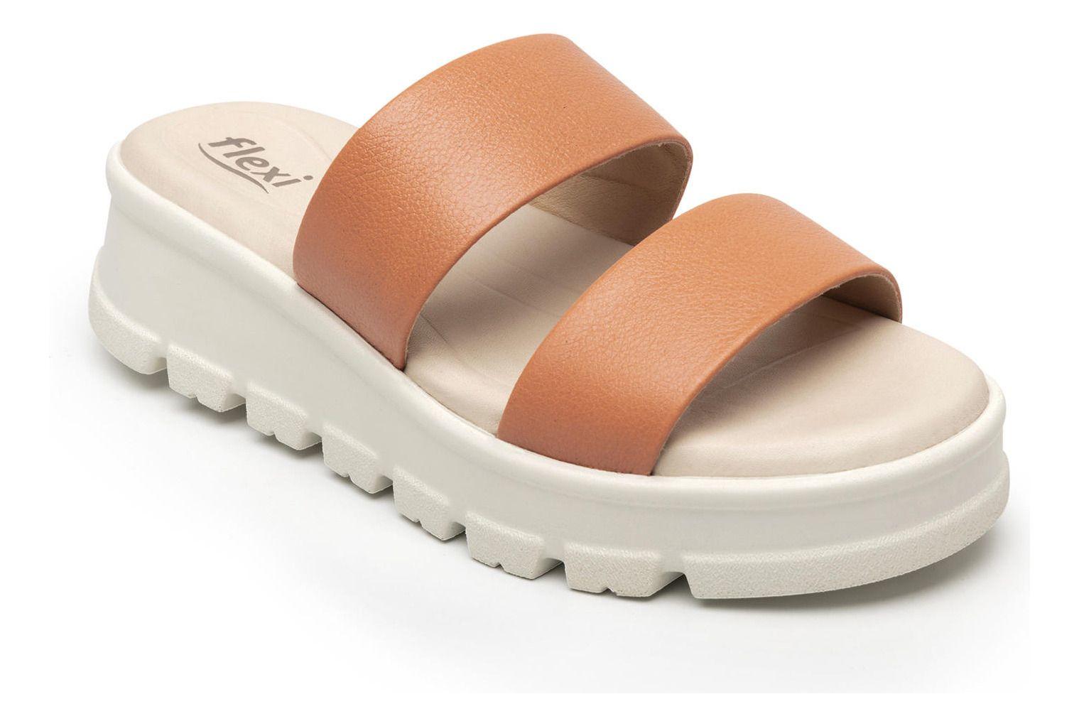 Sandalia Mujer Lexa 128506 Naranja Flexi-2