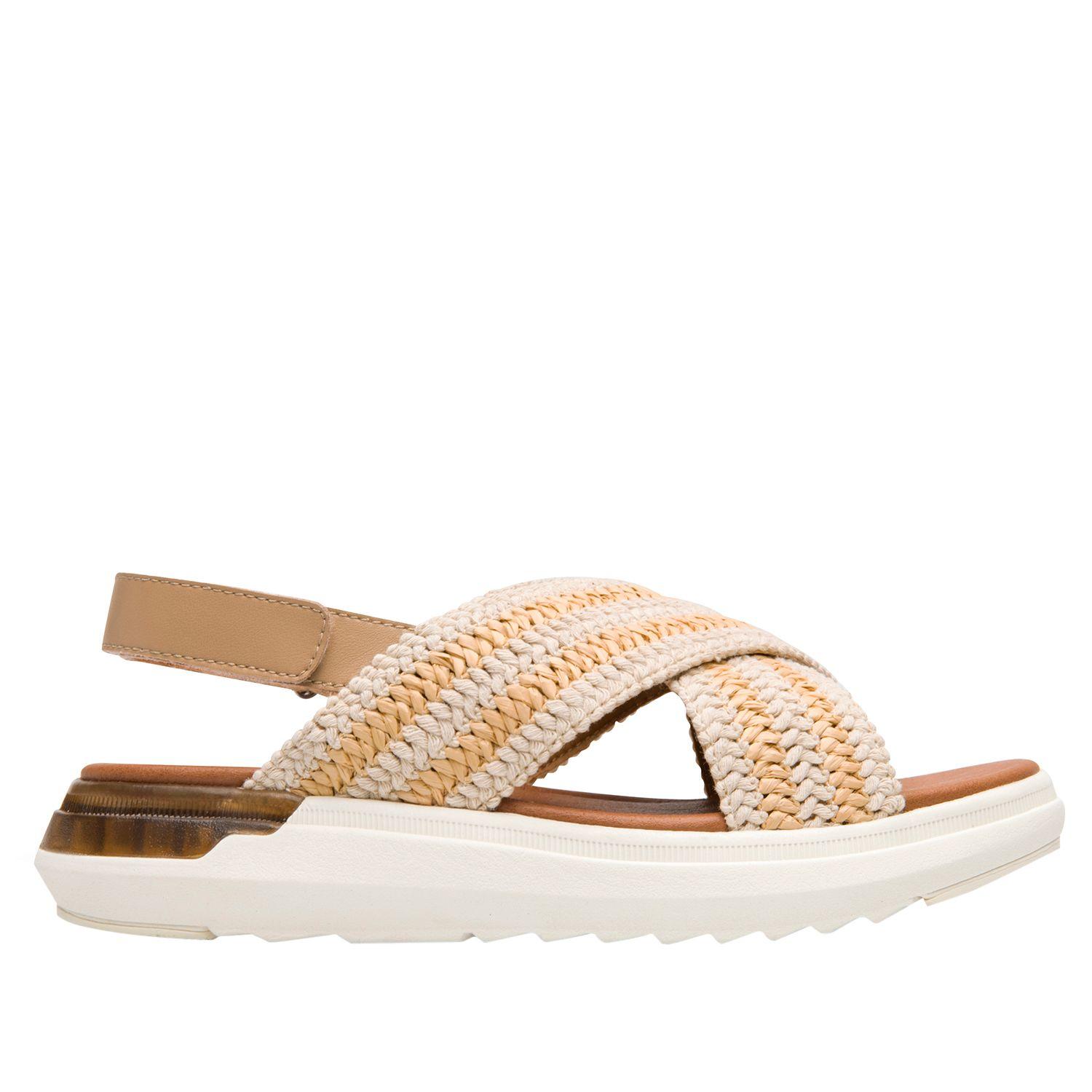 Sandalia Mujer Fraga 129405 Beige Flexi-0