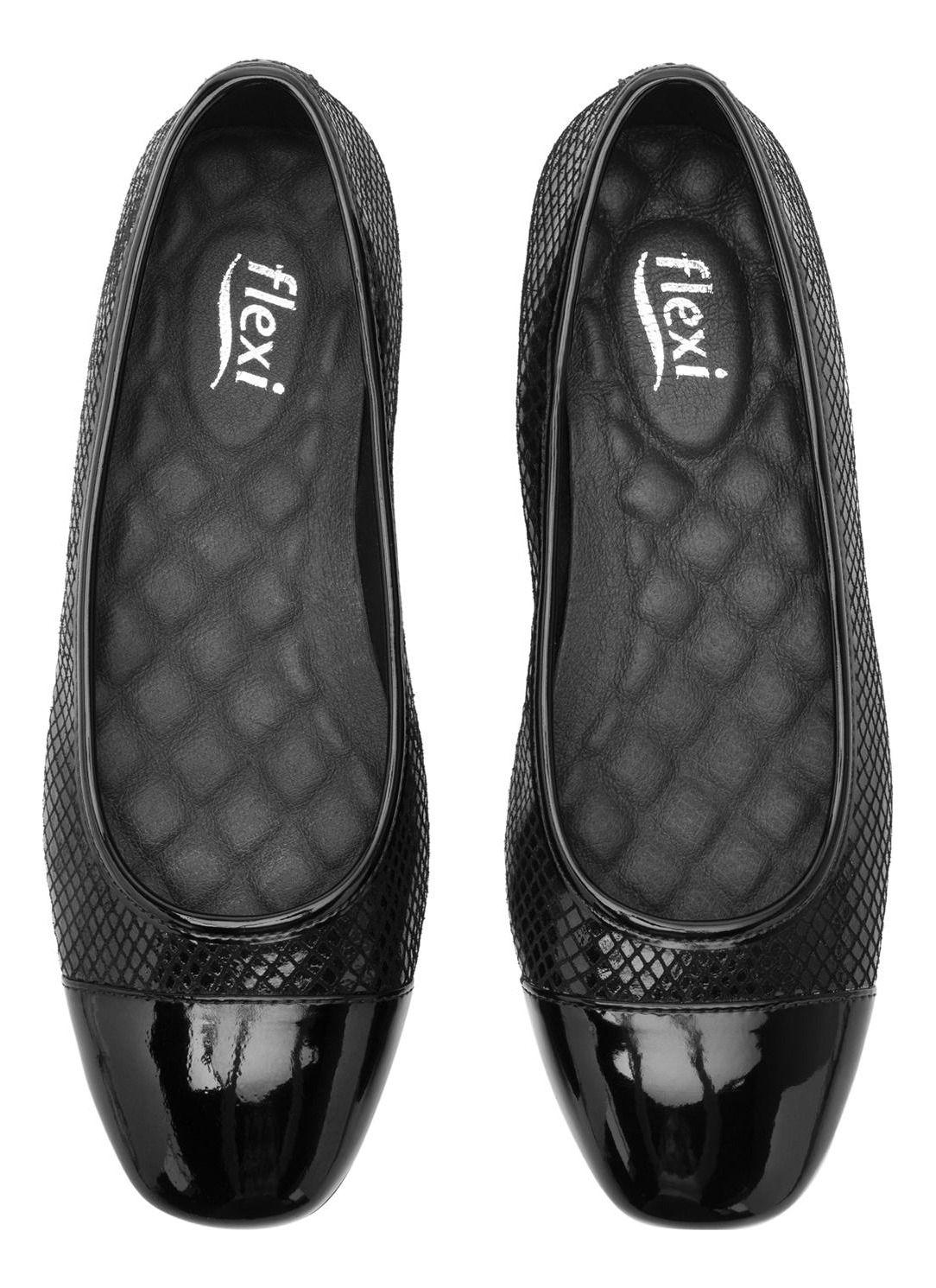 Ballerina Mujer Cuero Kirsten 119903 Negro Flexi-5