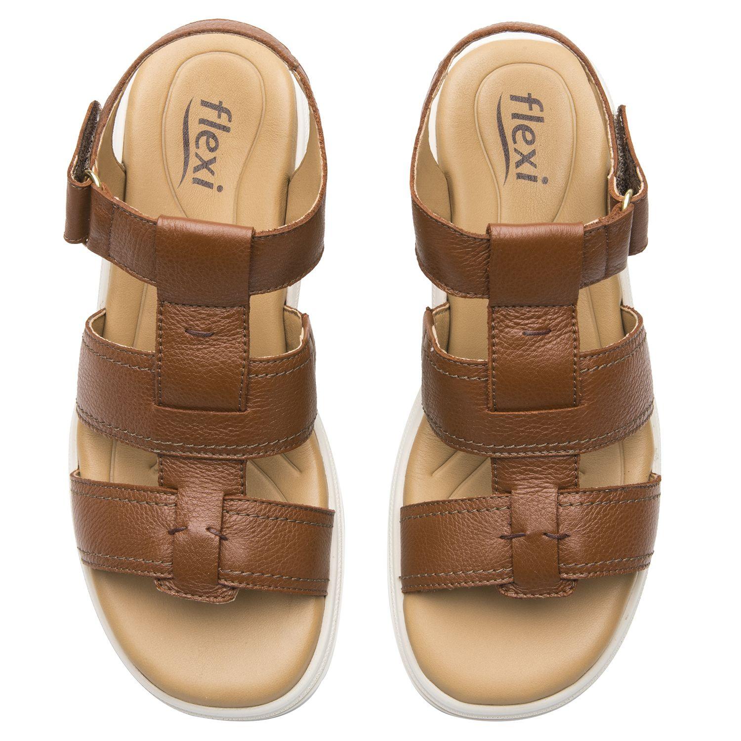 Sandalia Mujer Sidney 133806 Café Flexi-5