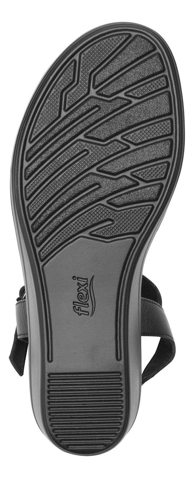 Sandalia Mujer Cuero Zura Negro Flexi-4