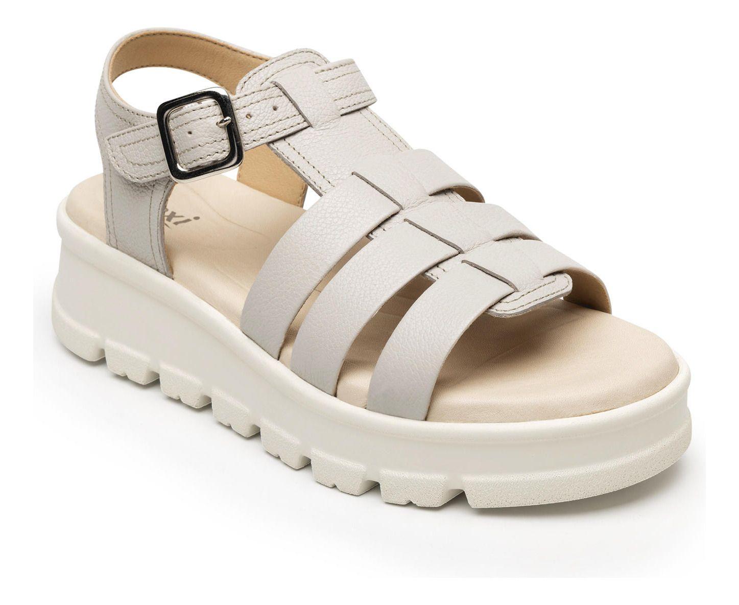 Sandalia Mujer Lexa 128503 Blanco Marfil Flexi-2