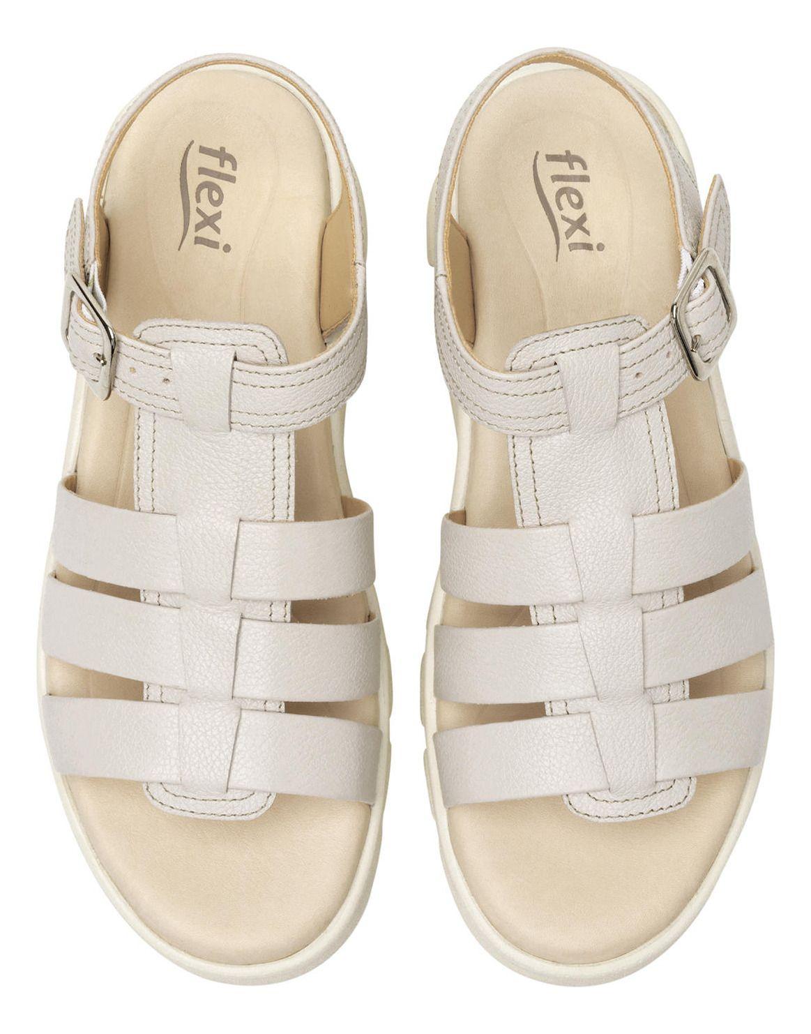 Sandalia Mujer Lexa 128503 Blanco Marfil Flexi-6