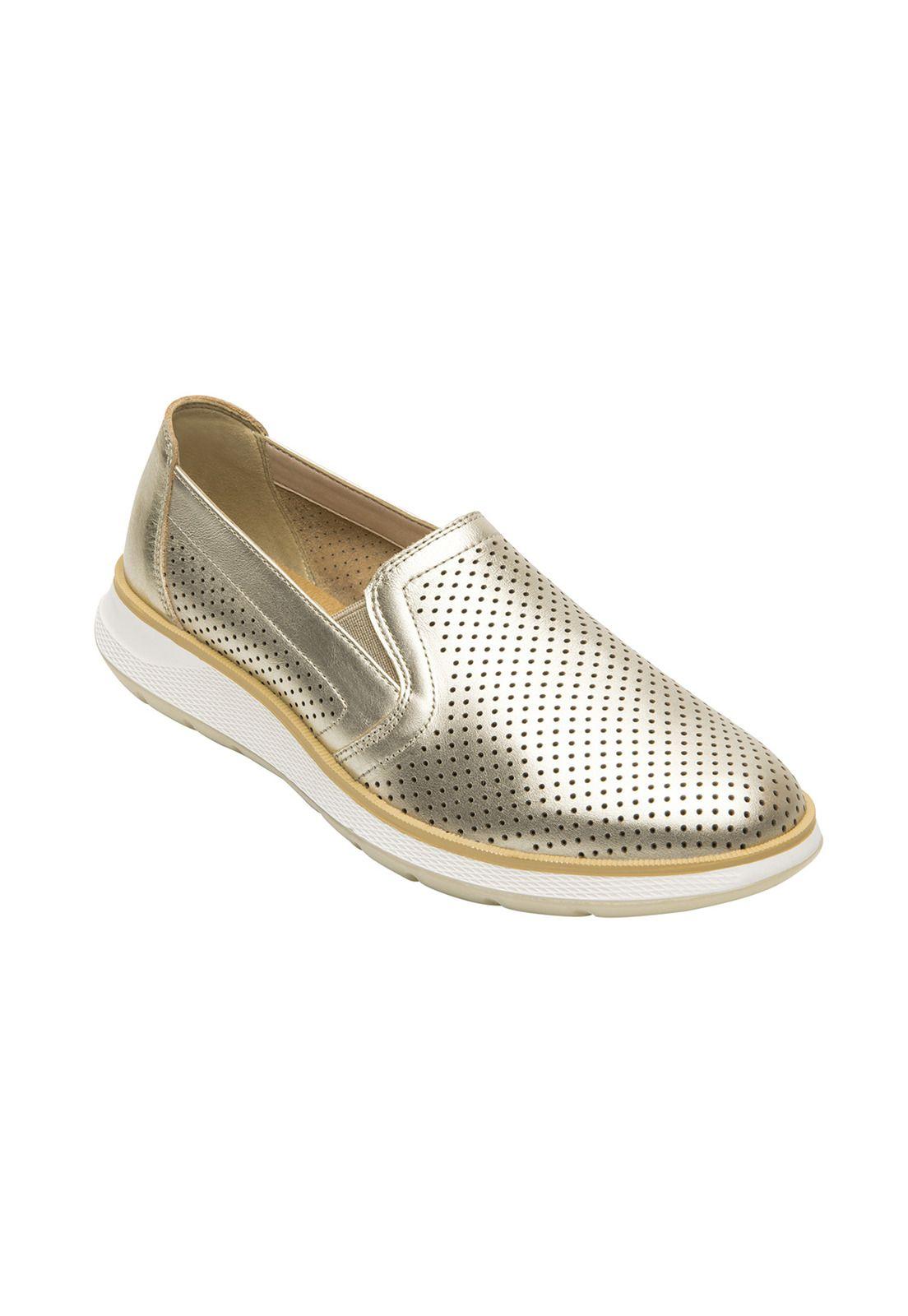 Zapatilla Mujer Rosaura Dorado Flexi-0