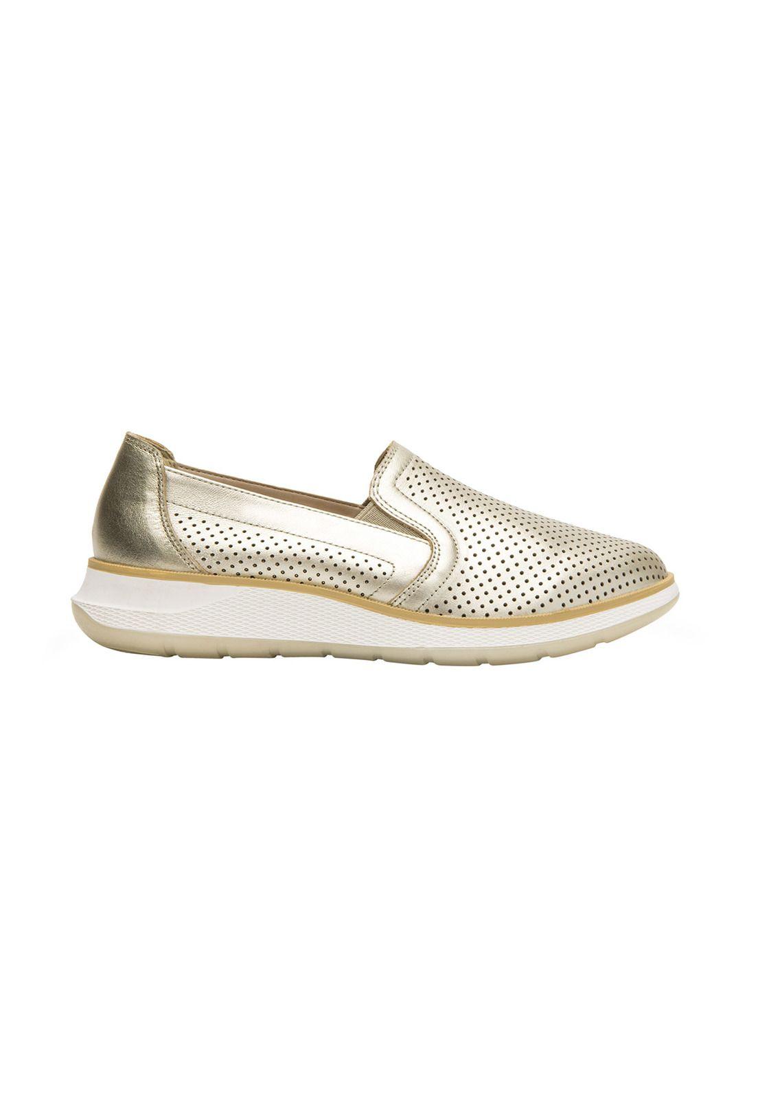 Zapatilla Mujer Rosaura Dorado Flexi-2