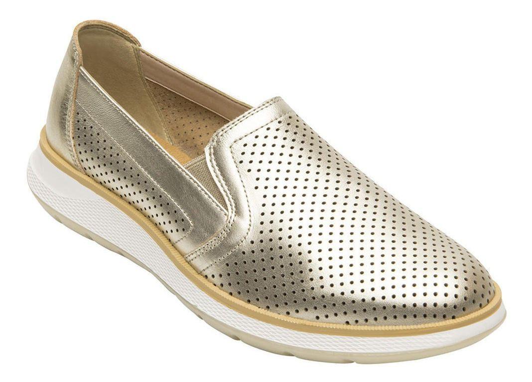 Zapatilla Mujer Rosaura Dorado Flexi-8