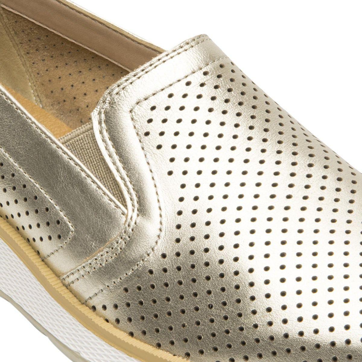 Zapatilla Mujer Rosaura Dorado Flexi-1