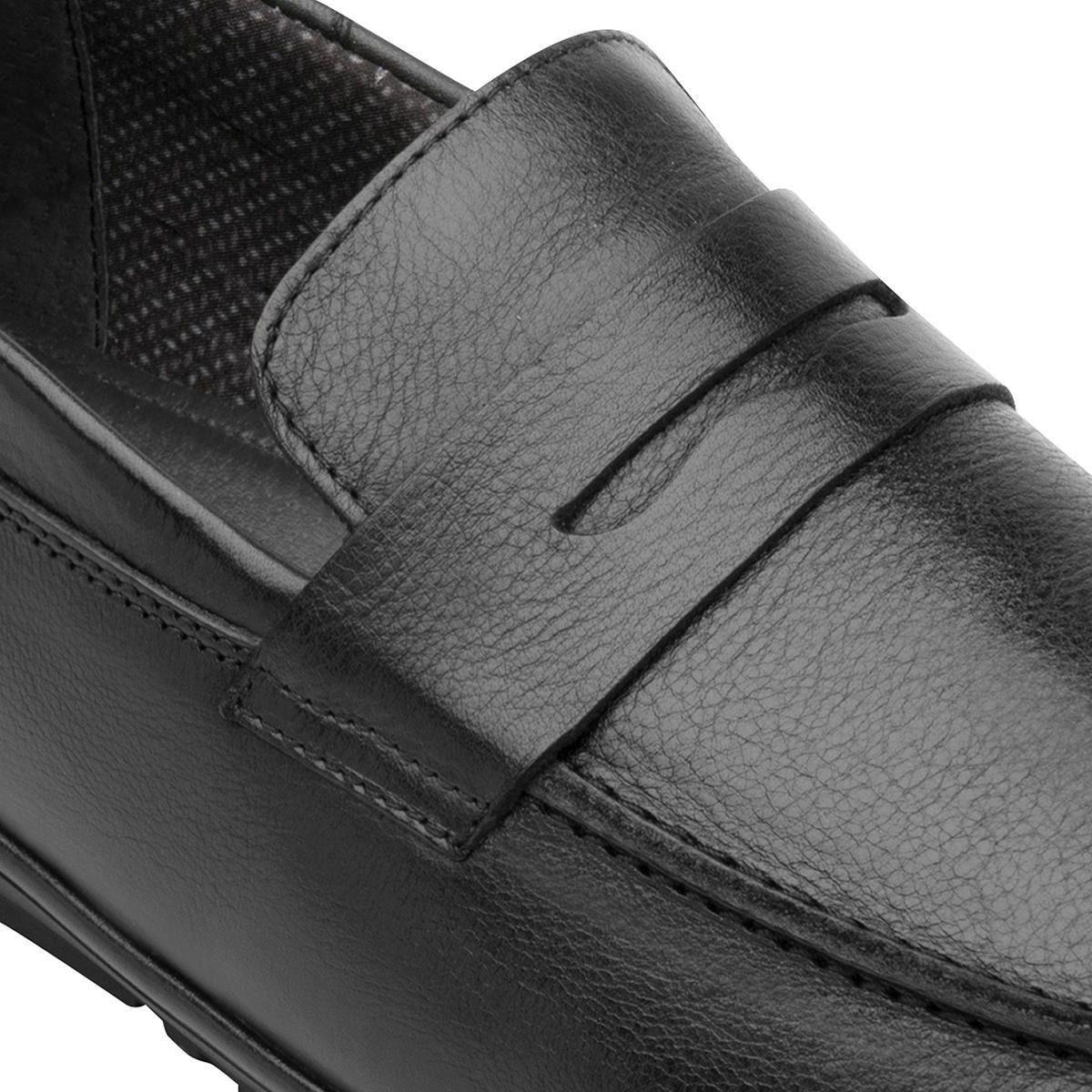 Mocasín Hombre Cuero Cos Negro Flexi-1