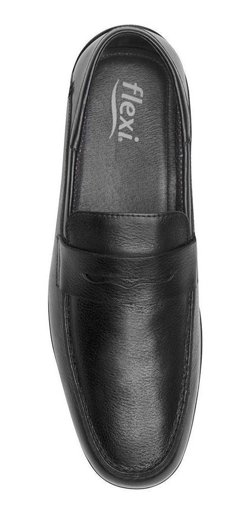 Mocasín Hombre Cuero Cos Negro Flexi-4