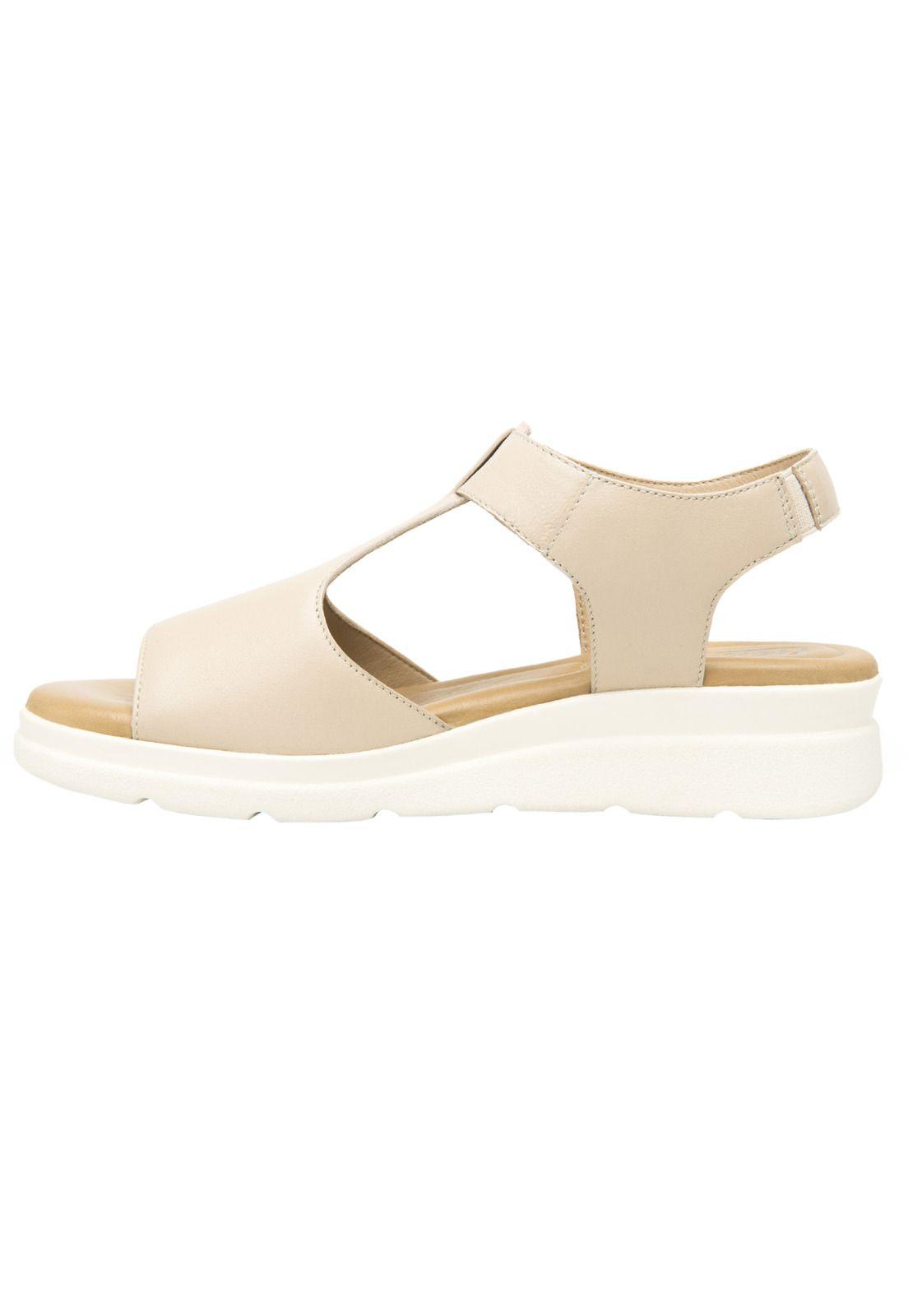 Sandalia Mujer Cuero Dariana Beige  Flexi-3