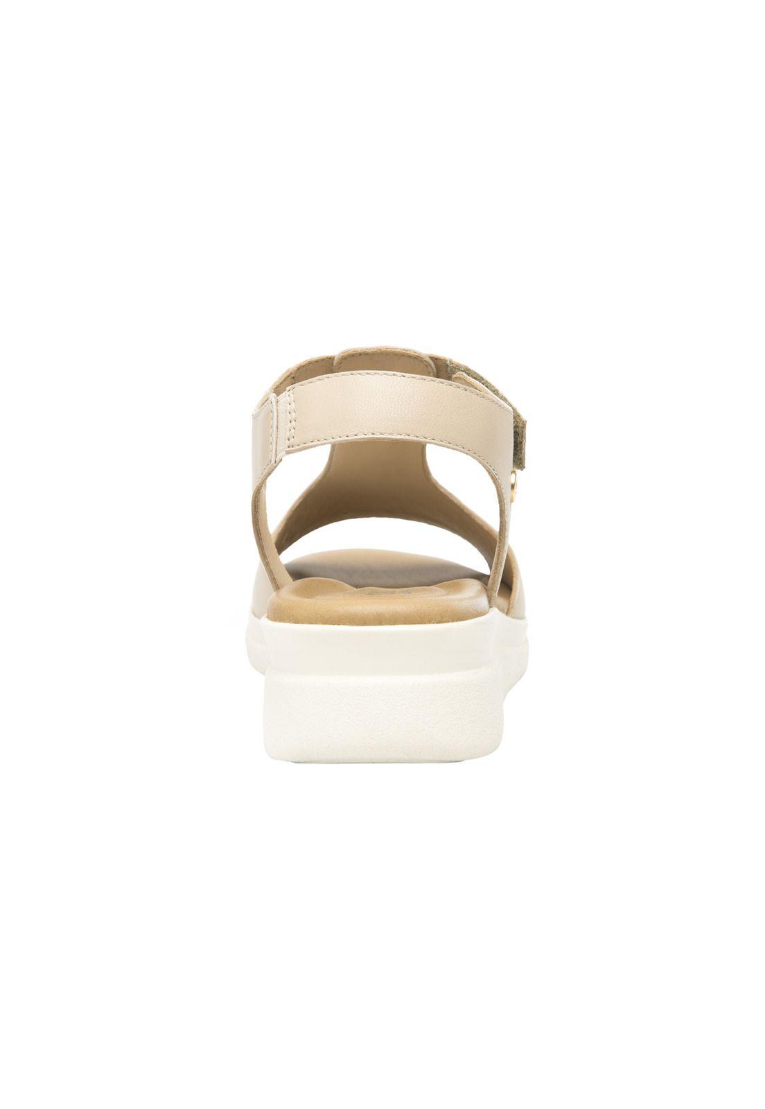 Sandalia Mujer Cuero Dariana Beige  Flexi-6