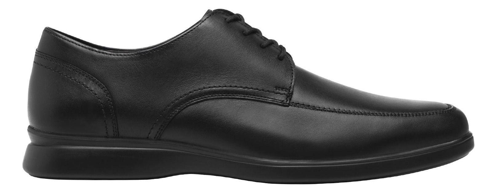 Zapato Hombre Cuero Rider Negro Flexi-0