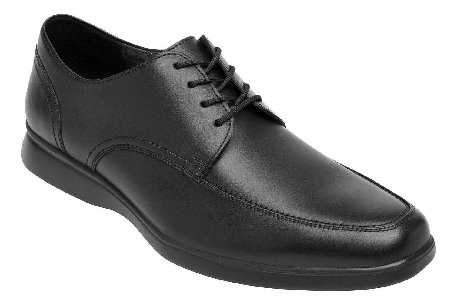 Zapato Hombre Cuero Rider Negro Flexi-1
