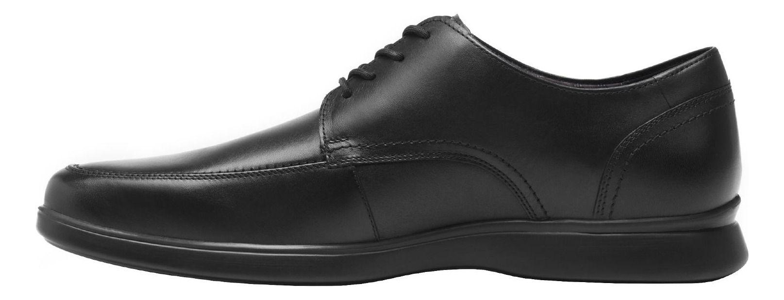 Zapato Hombre Cuero Rider Negro Flexi-2