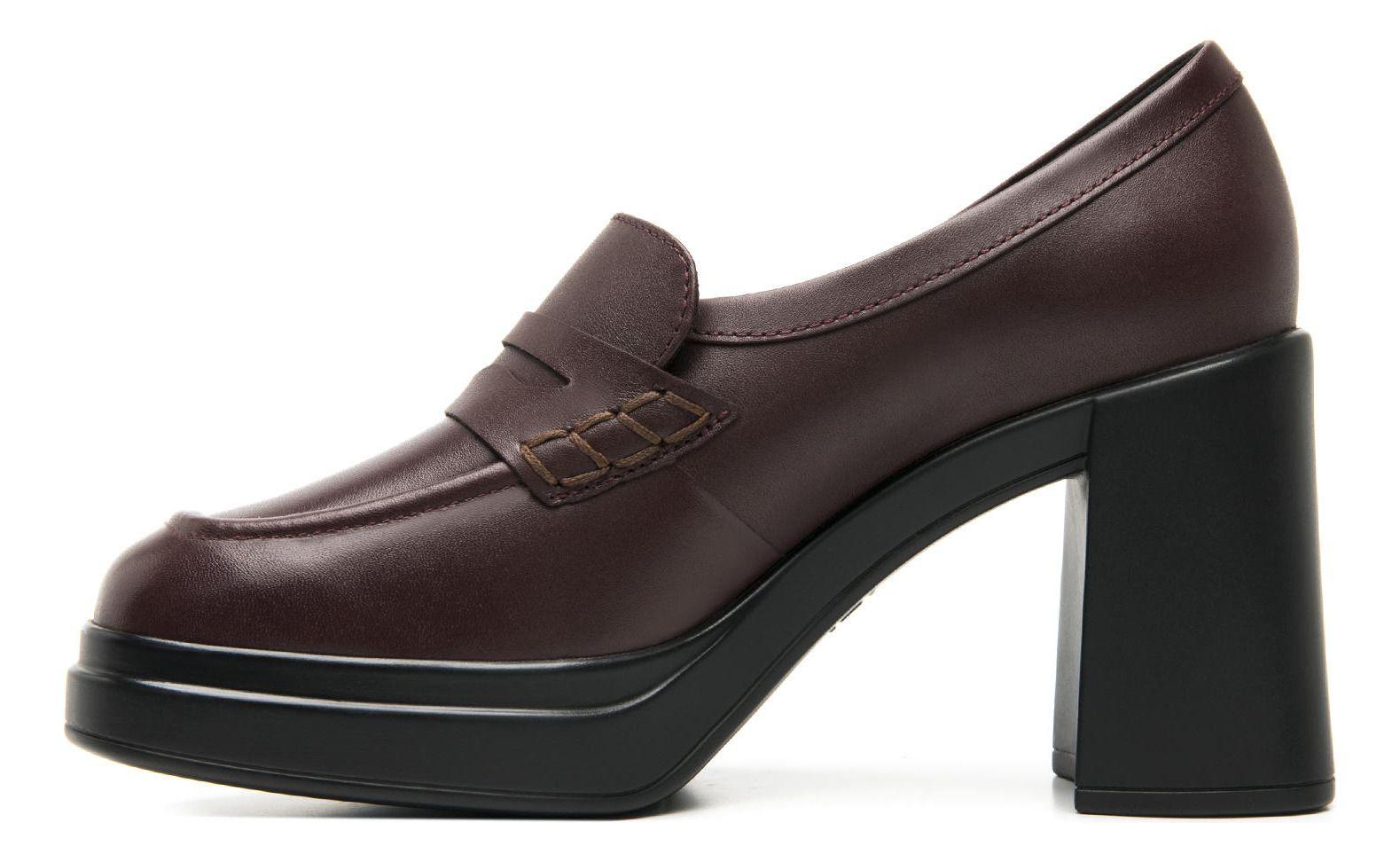 Mocasín Mujer Cuero Mandy 127401 Burdeo Flexi-2