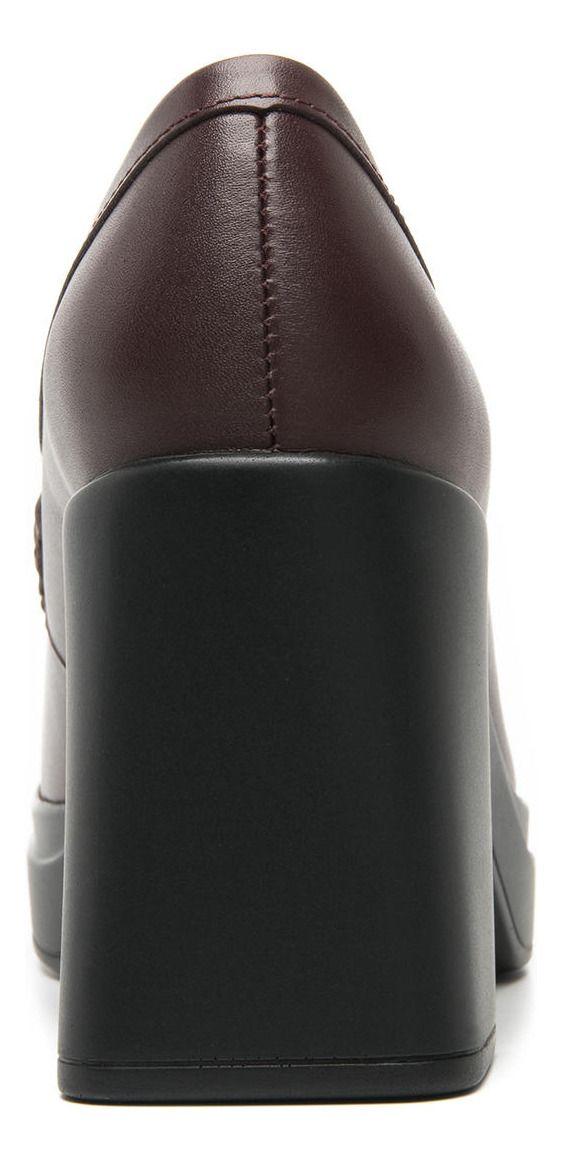 Mocasín Mujer Cuero Mandy 127401 Burdeo Flexi-3