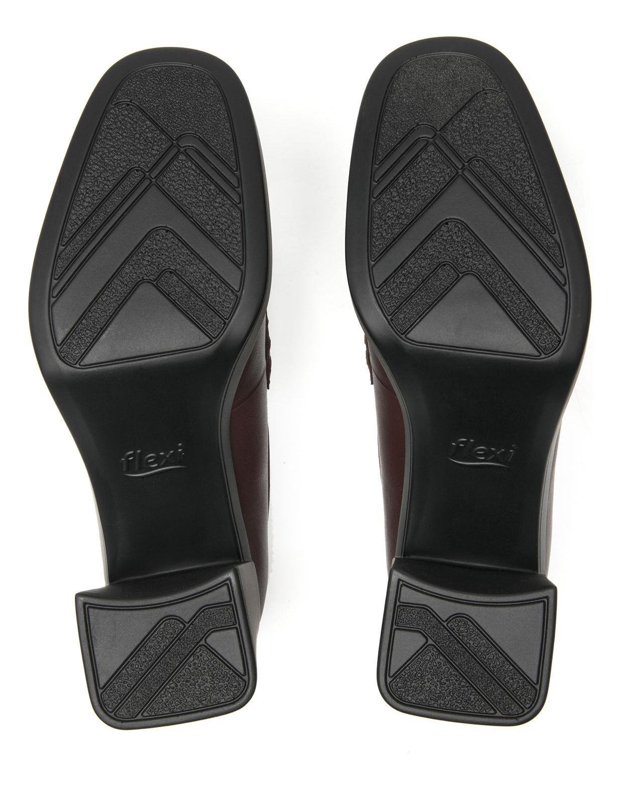 Mocasín Mujer Cuero Mandy 127401 Burdeo Flexi-6