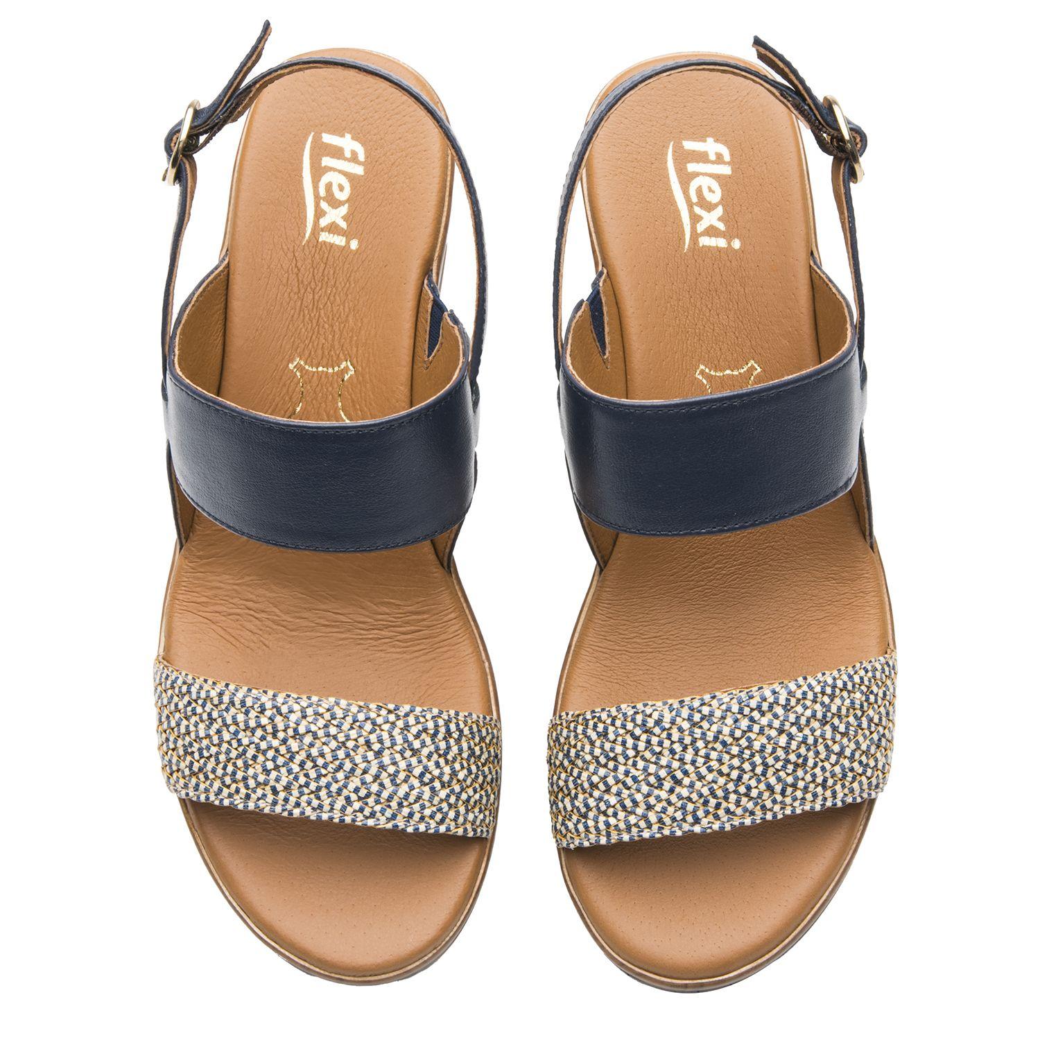 Sandalia Mujer Emily 113325 Azul Marino Flexi-6