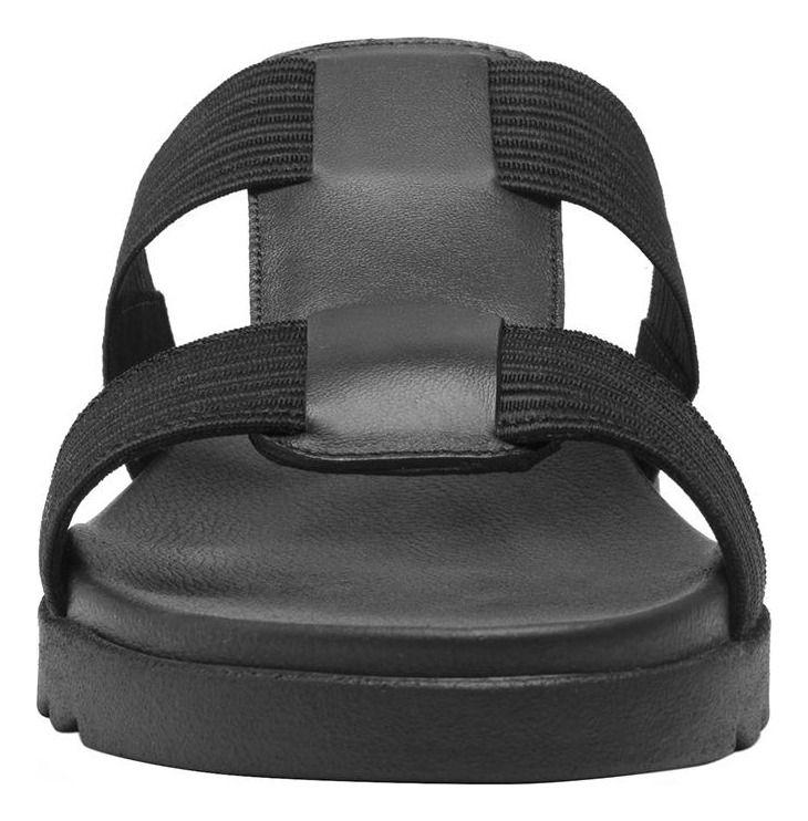 Sandalia Mujer Cuero Norah Negro Flexi-4