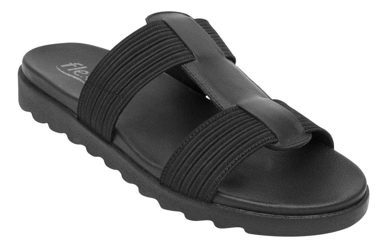 Sandalia Mujer Cuero Norah Negro Flexi-1