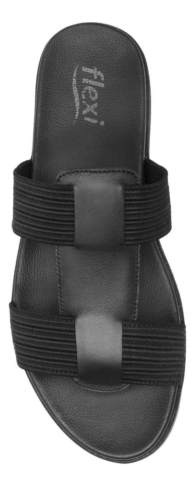 Sandalia Mujer Cuero Norah Negro Flexi-4