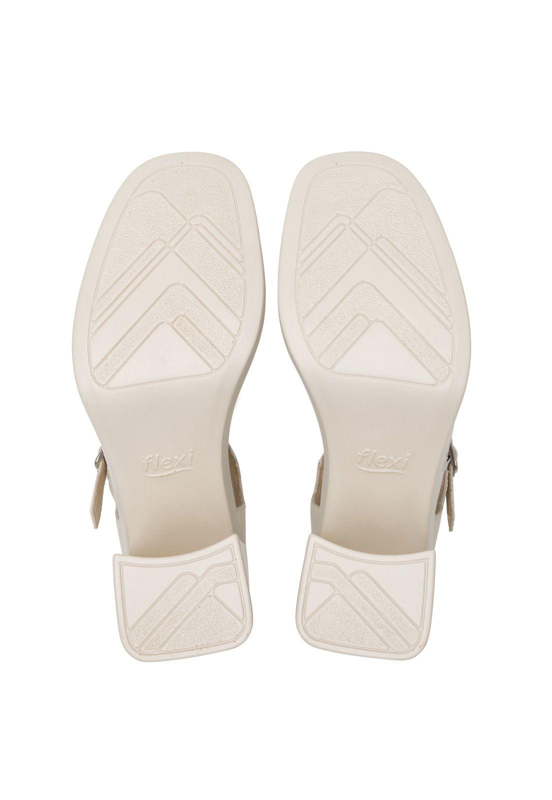 Sandalia Mujer Roraima 127604 Blanco Algodón Flexi-5